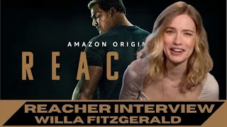 Willa Fitzgerald Talks Standing Tall Beside Her Huge Reacher Co-Star Alan Ritchson - CinemaChords