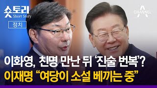 [숏토리:정치] 이화영, 친명 만난 뒤 '진술 번복'? ... 이재명 \