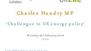 Challenges for UK energy policy