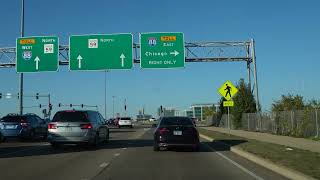 Naperville to Chicago I-88/I-355/I-290/I-90 Highways (No Talk, No Music) ASMR