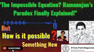 Ramanujan paradox#IIT#B.TECH#M.TECH#P.HD#POSTDOC#the Concept given by the great Indian mathematician