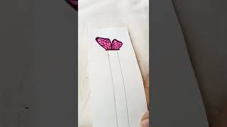 DIY butterfly bookmark 🦋#shorts #diy