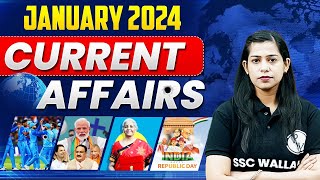 Complete January Month Current Affairs 2024 | Monthly Current Affairs January 2024 | Krati Mam