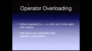 Introduction to Object-Oriented Programming 201