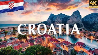 VOLANDO SOBRE CROATIA 4K | Increíble paisaje natural hermoso con música relajante | VÍDEO 4K UHD