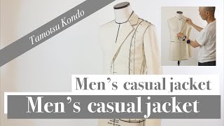 【Men‘s casual Jacket】The Library of Draping, Tamotsu Kondo's draping archive, メンズスーツジャケット