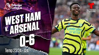 Highlights & Goles: West Ham v. Arsenal 0-6 | Premier League | Telemundo Deportes