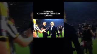 😧💣 CLAMOROSO: ALLEGRI MANDA A QUEL PAESE GIUNTOLI! #perte #juventus #shorts #allegri #coppaitalia