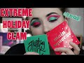 EXTREME HOLIDAY GLAM+ Trying ColourPop Eyeshadow!| Megan Marie