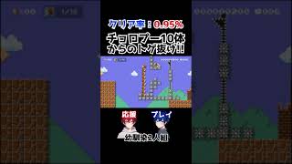 クリア率0.95%！チョロプー10体からのトゲ抜け！【マリオメーカー2】 #Shorts