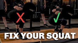 How To Fix the "Good Morning" Squat - Leaning Over Too Much?