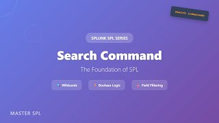 Splunk Search Command Tutorial: Master SPL Fundamentals with Wildcards & Boolean Operators
