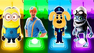 Minions - Blippi - Sheriff Labrador - Crazy Frog - Tiles Hop EDM Rush