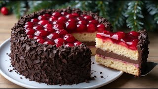 🎄🎂The most amazing New Year's cake! Cake in 15 minutes. A delicious recipe for the whole family.