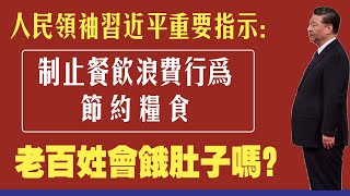 人民领袖习近平重要指示：制止餐饮浪费行为，节约粮食。老百姓会饿肚子吗？2020.08.12NO451#节约粮食#制止餐饮浪费