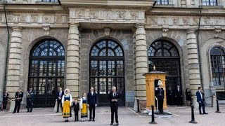 The Swedish National day celebrations at the Royal House.|Svenska nationaldagen