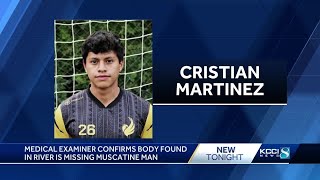 Body found positively identified as Cristian Martinez