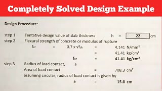 Design of Rigid Pavement (Cement Concrete Pavement) - excel file link in description  #rigidpavement