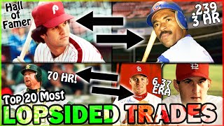 Top 20 MOST LOPSIDED TRADES In MLB HISTORY!!