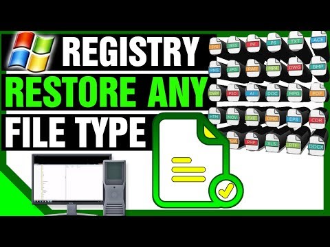 How To Restore ANY Default File Type/Extension Or Program To Its Original State