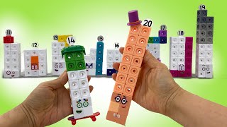 Let's Build Numberblocks Mathlink Cubes 11-20