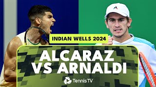 Carlos Alcaraz Begins Title Defence vs Arnaldi! | Indian Wells 2024 Highlights