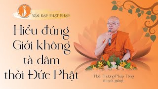 VĐPP - Hiểu đúng giới không tà dâm thời đức Phật  - HT Pháp Tông thuyết giảng