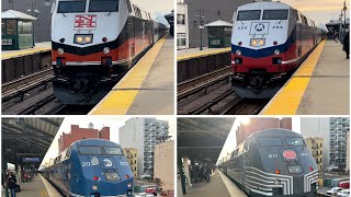 Railfanning at Harlem125th￼street #metronorthrailroad #mta #p32 #railfanning #fyp #virlvideo #trains