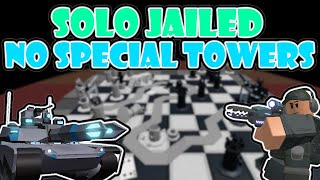 HOW TO BEAT THE JAILED CHALLENGE SOLO WITH NO SPECIAL TOWERS / Tower Defense Simulator