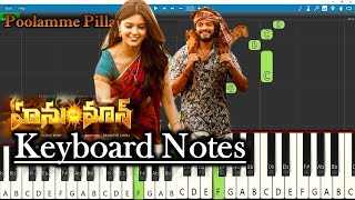 Poolamme Pilla Song Keyboard Notes | GowraHari | HanuMan | Prasanth Varma | Teja Sajja