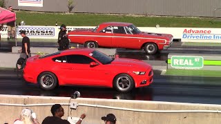 Hellcat Swapped 1964 Dodge 440 Takes on Modern Muscle Cars - 1/4 Mile Drag Races