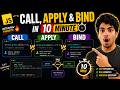 Call, Apply, and Bind ?