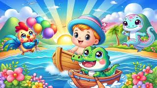 ROW, ROW, ROW,YOUR,BOAT  | SIMPLE SONG | NURSERY RHYMES | PLAY SONGS KIDS FAMILY🍂⛩️✨