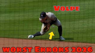 MLB | Worst Errors 2026
