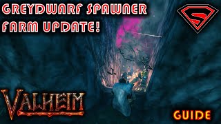 VALHEIM GREYDWARF SPAWNER FARM UPDATE - HOW TO FARM INFINITE RESOURCES FROM THE GREYDWARF SPAWNER