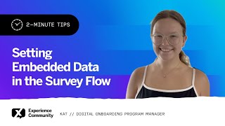 How to Set Embedded Data in the Qualtrics Survey Flow