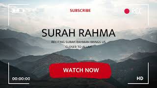 Surah Rahman - Surah Rehman - Surah Rahman Full Video - Surah Rahman By Ahmed Raza Attari - Full HD