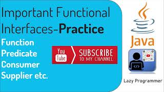 #9 - Java 8 - Functional Interfaces Practice Java 8 #java #functionalinterface
