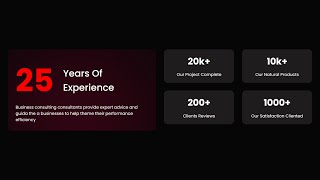 Counter Section with HTML CSS | HTML CSS Counter Section @raselcoder
