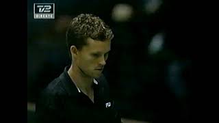 Tennis: ATP-Turnier Kopenhagen 2002 Finale Burgsmüller-O. Rochus