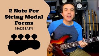 Building 2 Note Per String Shapes from Modes and Scales