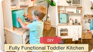 Fully Funtional Toddler Kitchen | IKEA DIY | MONTESSORI | LEANNA MICHELLE