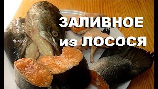 Заливное из Семги без Желатина Вкусный Холодец из Головы Лосося