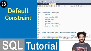 #18 Default Constraint in SQL | SQL Tutorial