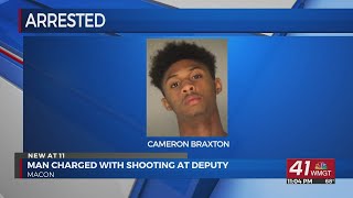 UPDATE: Macon man arrested in connection to shots being fired at undercover deputy