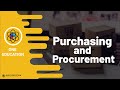 Purchasing and Procurement