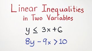 Linear Inequalities in Two Variables - Grade 8 Math