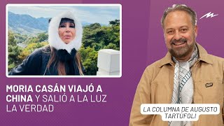 Moria Casán viajó a China y salió a la luz el verdadero motivo: la columna de Augusto Tartúfoli