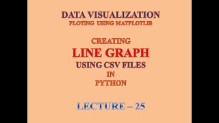 Python || Data Visualization || Line Plot Using CSV || XII || Informatics Practices