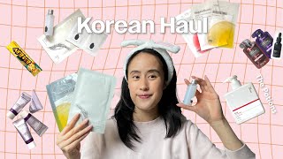 Korean Haul 🎀 [unboxing Korean skincare \u0026 haircare products from Coreelle] (❀❛ ֊ ❛„)♡